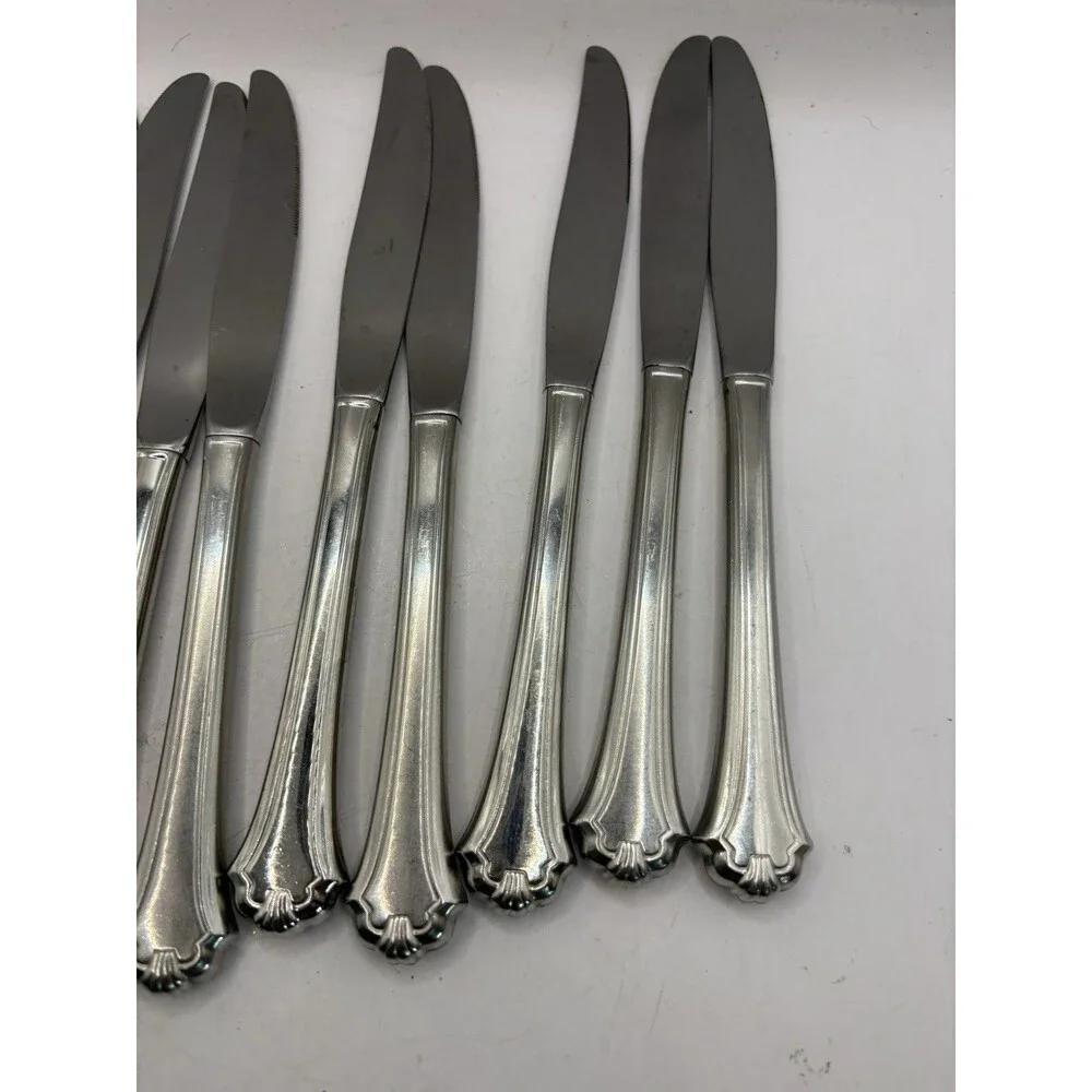 Set/11 Oneida USA Flatware MIDTOWNE Stainless DINNER KNIVES Utensil Knife Lot